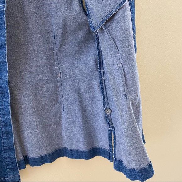 Christie Brooks Belted Denim Vest - Picture 3 of 6